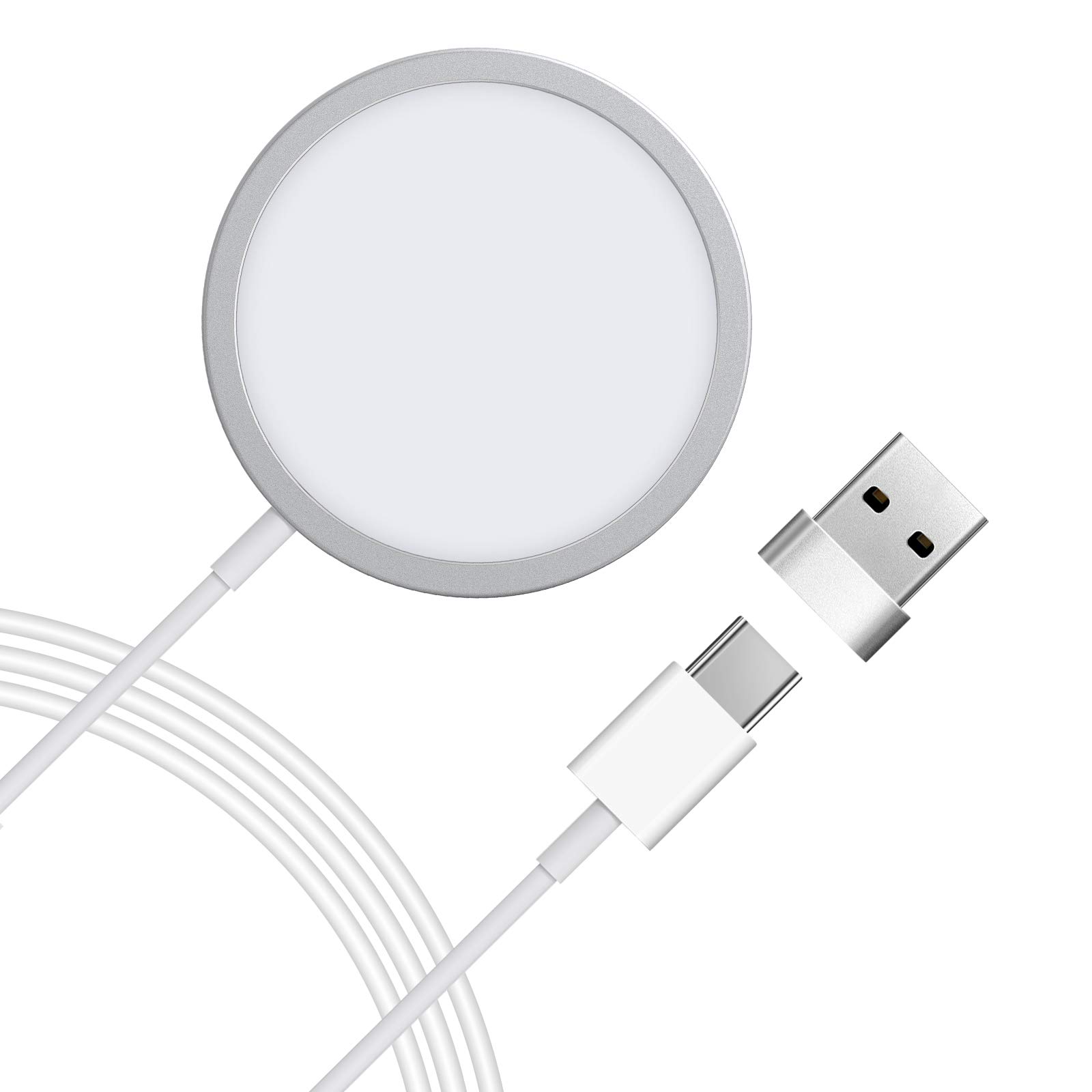 磁気ワイヤレス急速充電, USB-C急速充電15Wワイヤレス充電器iPhone 15/14/13/12 Pro Max Plusと互換性があります。