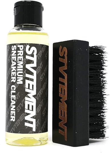 STVTEMENT Sneaker Shoe Cleaner Kit 4 Oz. Bottle For Fabric, Nubuck, Leather and Whites