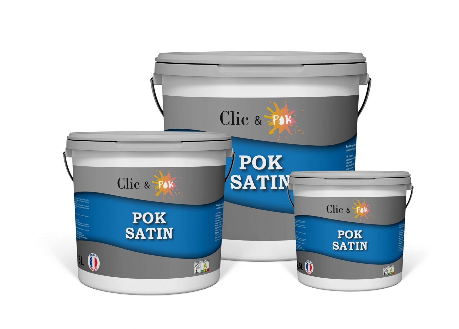 POK PAILLETTE : Peinture de Finition Acrylique Effet Pailleté Murs Intérieurs - Far à Joues 25m² - 2,5L