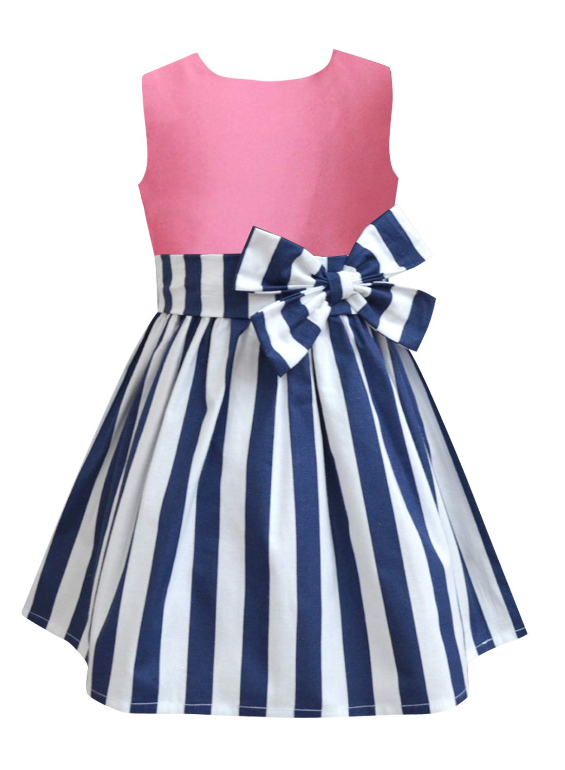 A.T.U.N. (ALL THINGS UBER NICE) Vestido de algodón sin mangas con doble lazo para mujer, para fiestas y ocasiones especiales