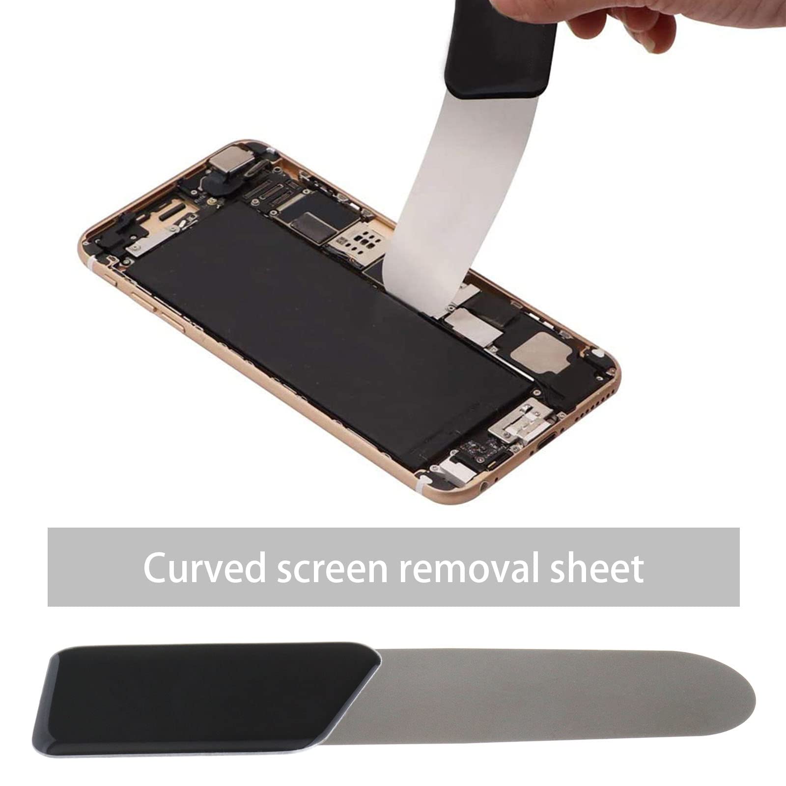 2 Pz Schermo Curvo Spudger Ultra Sottile Professionale Strumento di Apertura Flessibile In Acciaio Inox Lama Pry per Riparazione Del Telefono Mobile