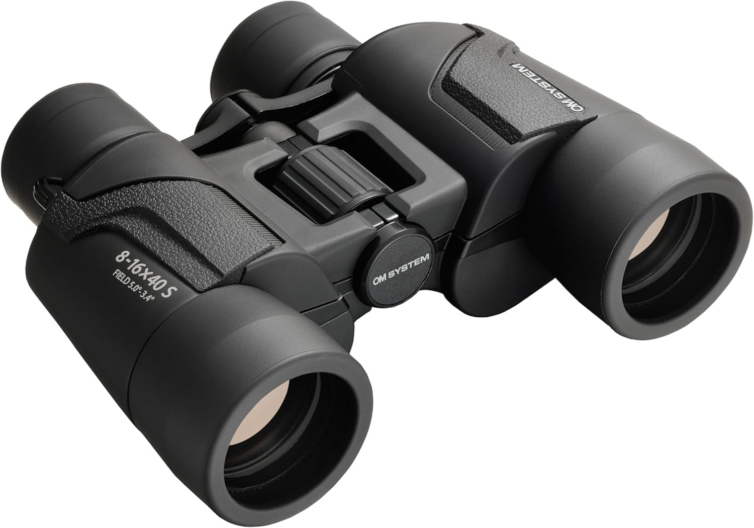 OM SYSTEM 8-16x40 S Binocolo con tracolla,borsa e garanzia del produttore di 15 anni.Immagini chiare,colori naturali,ampio campo visivo,leggero,ideale per l'osservazione della natura,sport,concerti