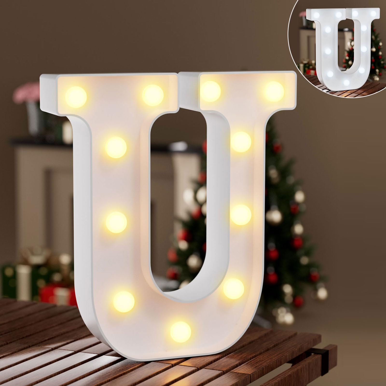 Ledido LED Light Up Marquee Numbers Sign - Cool & Warm Light up Numbers for 40th Birthday Decorations, LED Number Lights for Wedding Anniversary Grad Home Bedroom Table Wall Party Decor, Number 40 — view 118