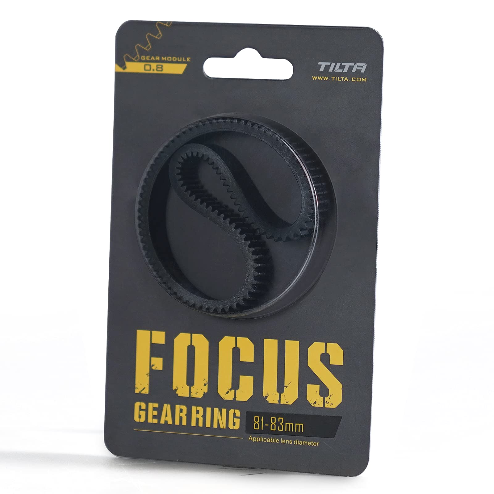 TILTA Seamless Lens Focus Gear Ring φ81-83mm for Tilta Mini Follow Focus Nucleus Nano DSLR, 360 ° Rotation Focus Gear Video Camera Lens Accessories TA-FGR-8183