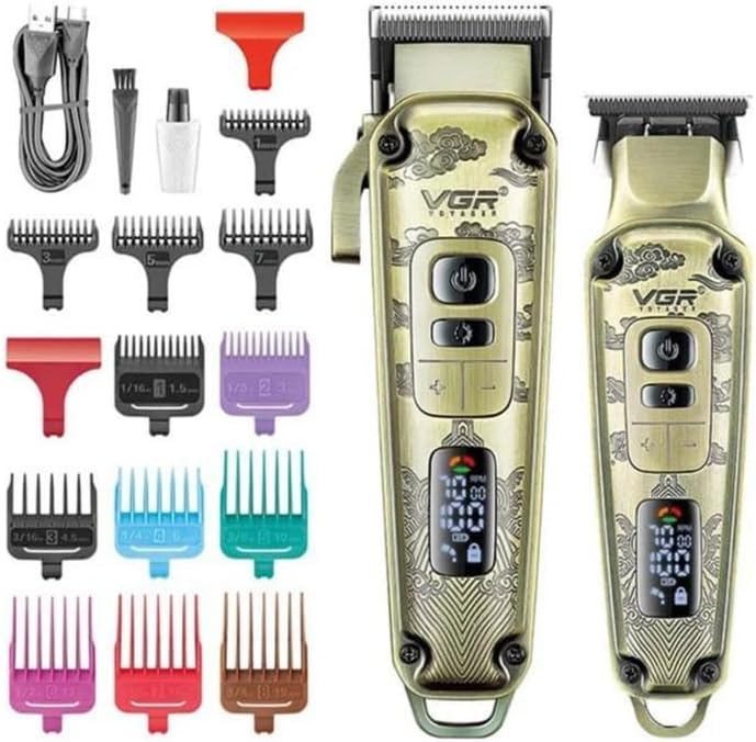 VGR V-643 Hair Clipper and Trimmer Set with all accessories