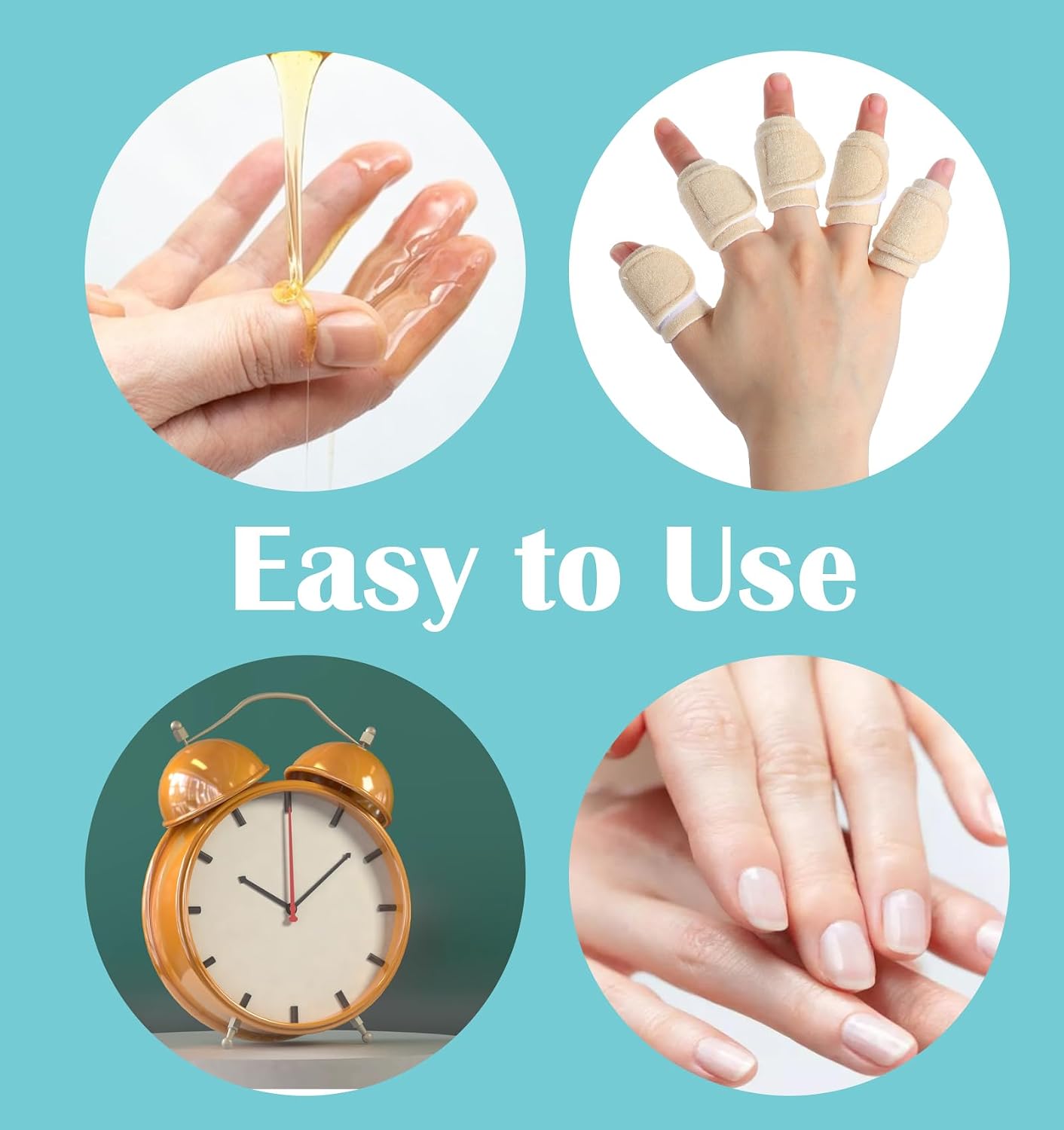 10 Pcs Castor Oil Finger Wrap, Reusable Breathable Castor Oil Finger & Thumb Compress Pack, for Finger Care