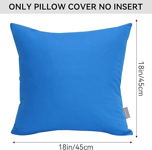 Vista 179 de Thmyo Paquete de 2 fundas de almohada cuadradas decorativas de algodón, fundas de almohada de sublimación en blanco, fundas de cojín blancas