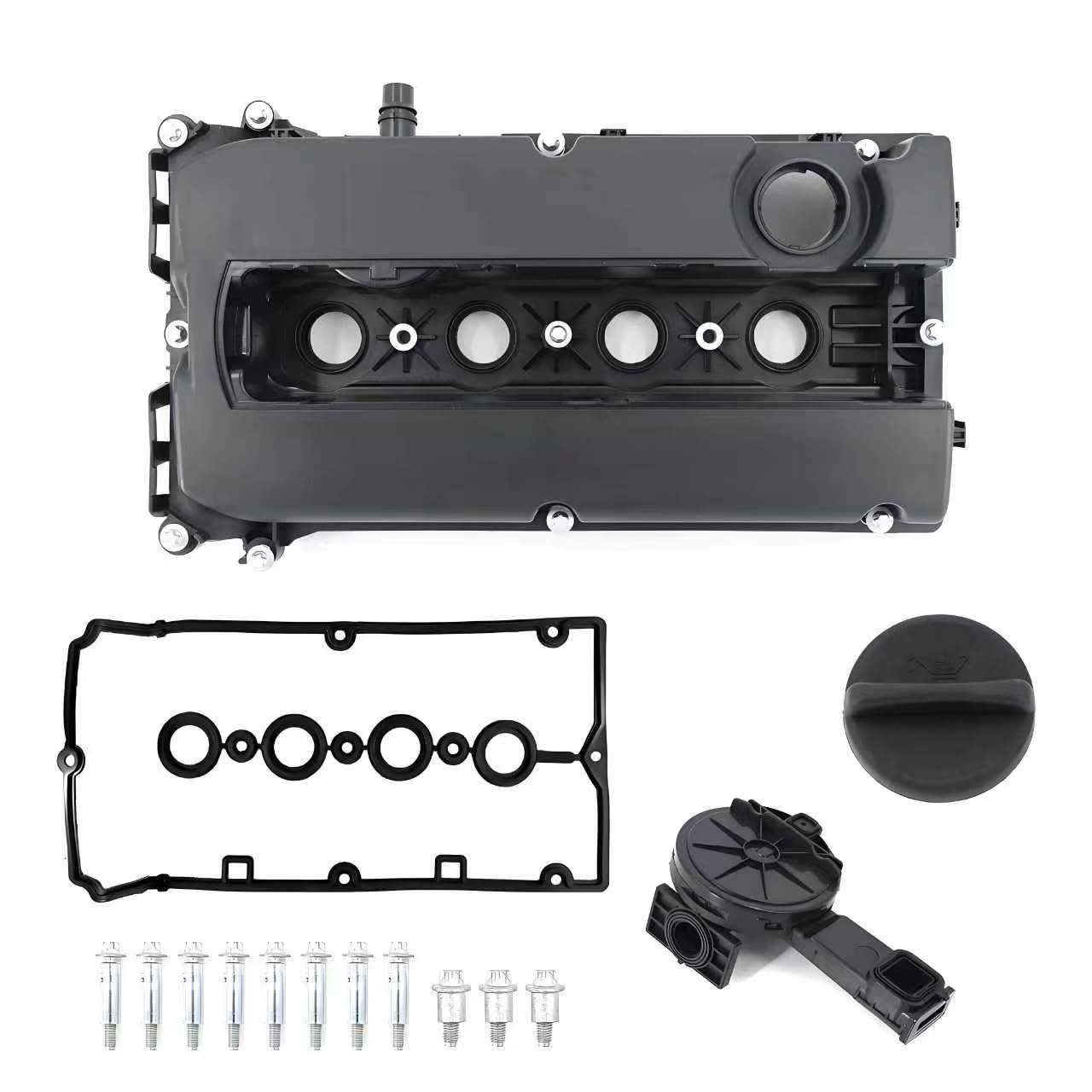 Engine valve cover kit, including gasket and bolt.Compatible with2010-2016 Chevy Cruze2012-2018 Sonic2013-2020 Trax 2009-2011 Aveo2009-2011 Aveo5.2009-2010 PontiacG3 1.6L/1.8L Replace55558673 55564395
