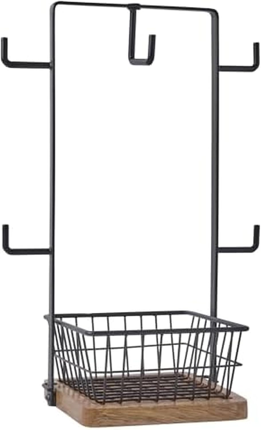 Gourmet Basics by Mikasa Stella Mug tree with Basket, 6 x 6 x 14 Inch