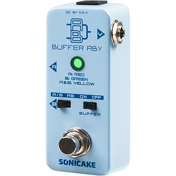 SONICAKE Line Selector AB Switch Mini Guitar Effect Pedal True Bypass