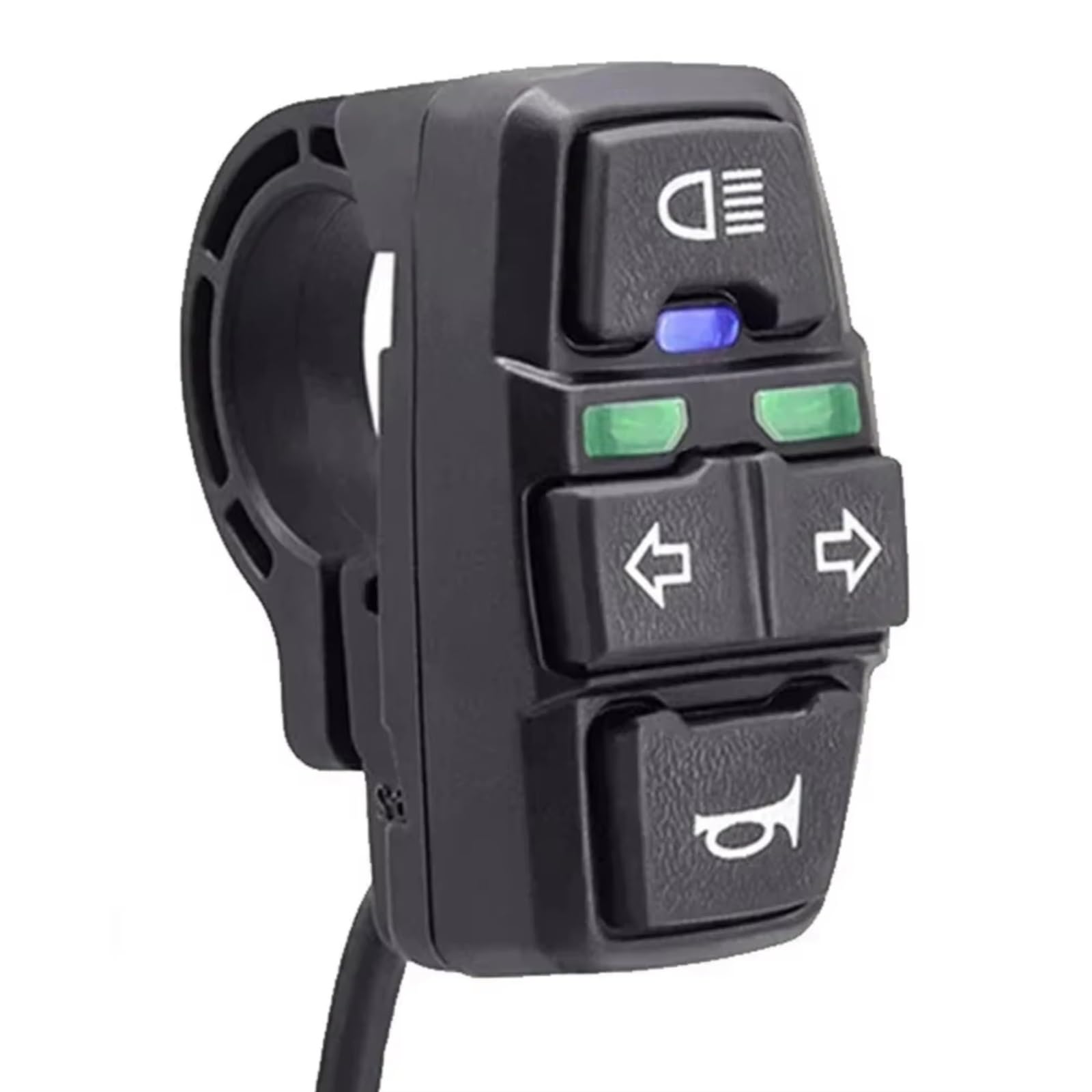Interruttore Universale Per Manubrio Moto: Comando Impermeabile Per Indicatori Di Direzione, Clacson E Accensione/spegnimento Comando Manubrio