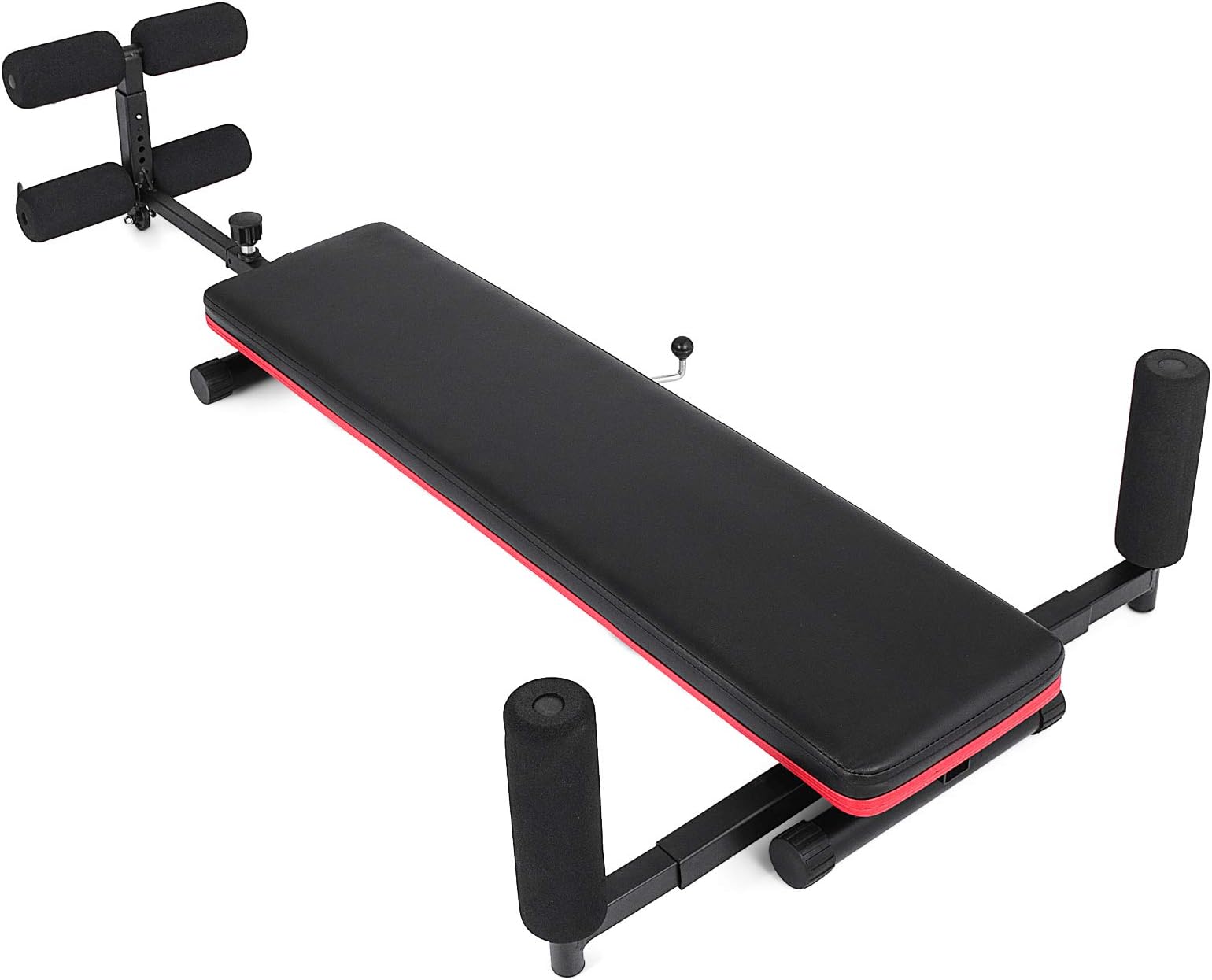 Popsport 250LBS/110 kg Adjustable Folding Weight Lifting Flat Incline Bench Fitness Workout Bench for Full Body Workout (Back Stretch Bench)
