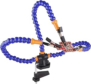 Einarmige Löt-Hilfshände Mit Magnetfuß - Einstellbarer Schwanenhals Für Elektronik