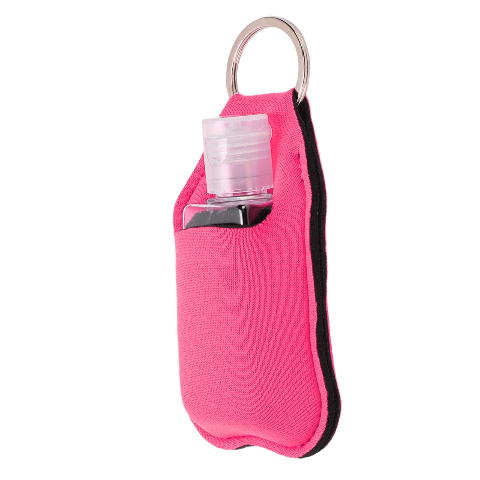 Pratico kit di bottiglie viaggio, 40 pezzi, con portachiavi, multiuso per articoli toeletta, lozioni e disinfettanti per le (rosa rosa)