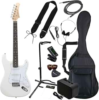 美品 ホワイト エレキギター スタンド カポタスト付き 美品 ホワイト エレキギター スタンド カポタスト付き 美品