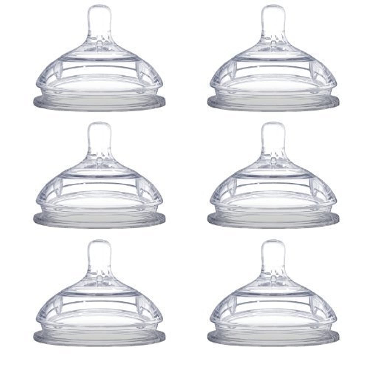 ComotomoReplacement Silicone Nipples, Fast Flow - 6 Pack
