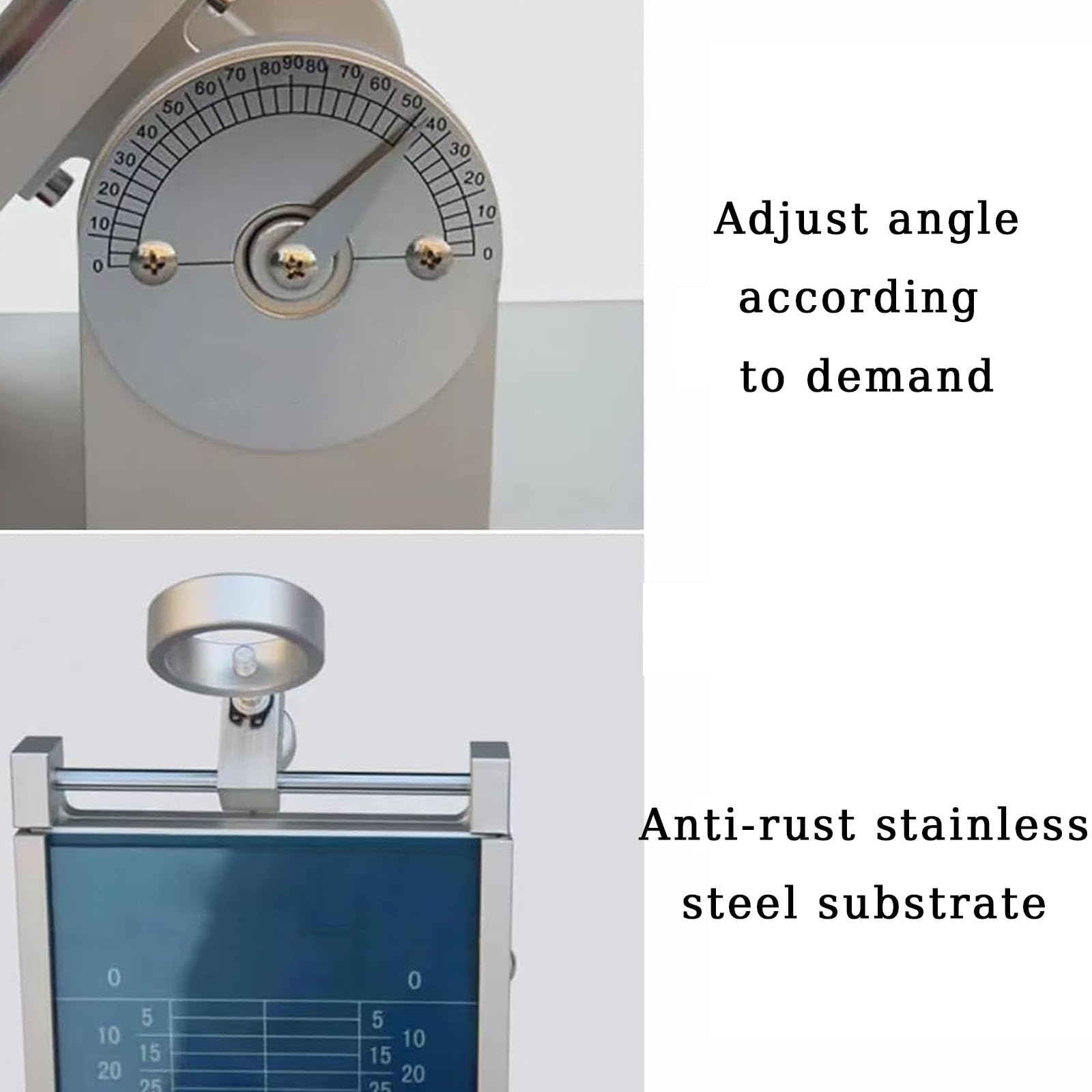 Tester di adesione a nastro con angolo di inclinazione regolabile, metodo a sfera inclinata per adesivi ed etichette