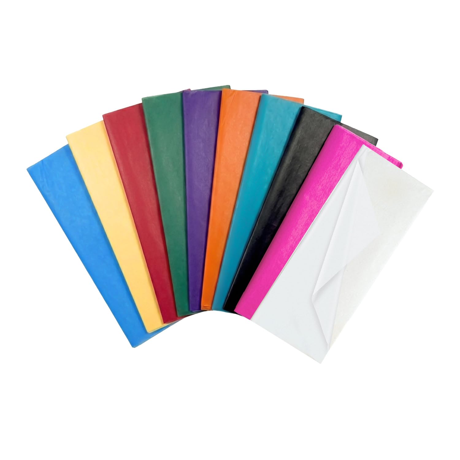 Pack of 30 Assorted Coloured Acid Free 50 x 70cm Tissue Paper Sheets