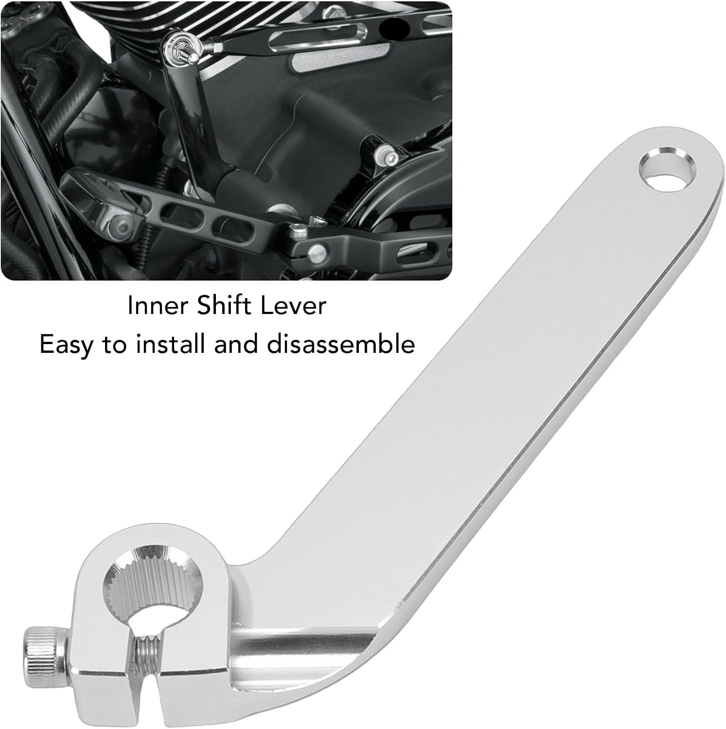 Garosa Inner Shift Lever Aluminum Alloy Replacement Touring Electra Glide Road King FLT FLHT High Strength Anti Rust for HD FL Trike 1984 2016