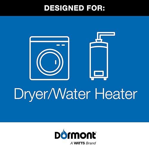 Miniatura 4 de Dormont Safety-Shield 20C-S0314-48B - Conector estándar de acero inoxidable recubierto de gas de 12 pulgada de diámetro exterior de 38 pulgadas de
