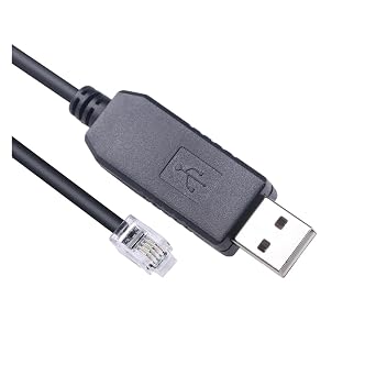 Meade 505 Cable CP2102 USB to RJ10 4P4C RS232 Serial Cable for ETX-90 ETX-125 LXD75 LX80 LX90 Telescope1.8M