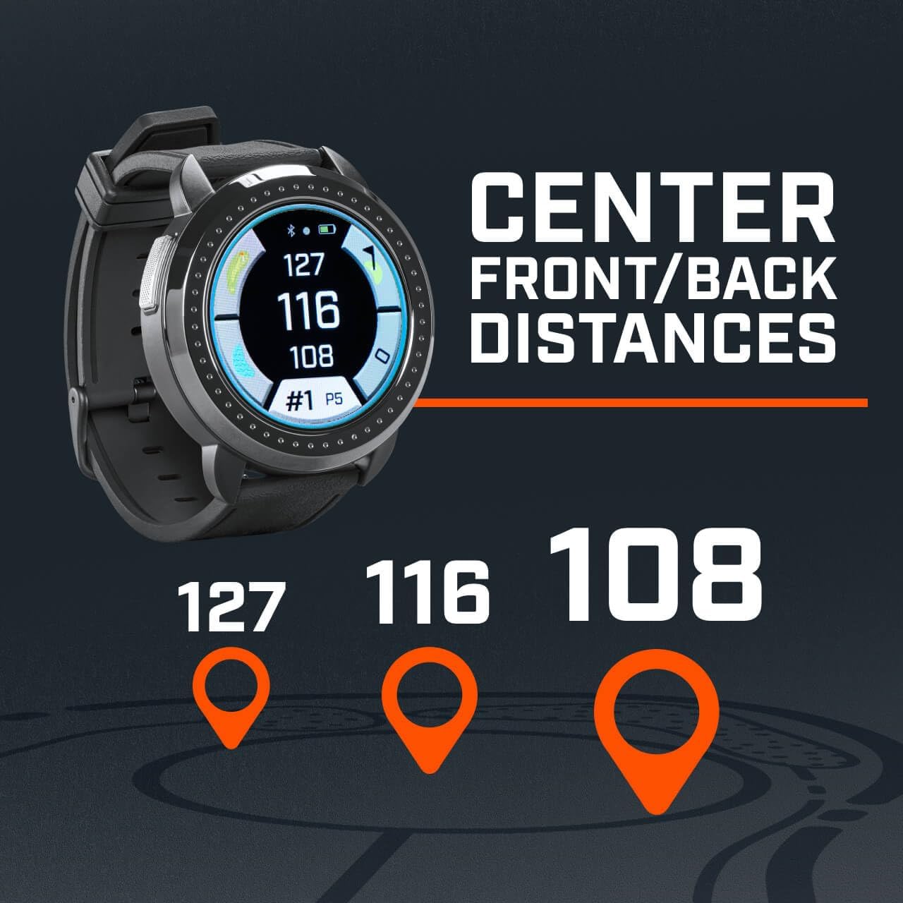 Bushnell iON Elite (Black) Golf GPS Watch Bundle - Color Touchscreen Smartwatch with 12+ Hours Battery Life, 38K Courses & Slope Distances with PlayBetter Portable Charger & Screen Protectors