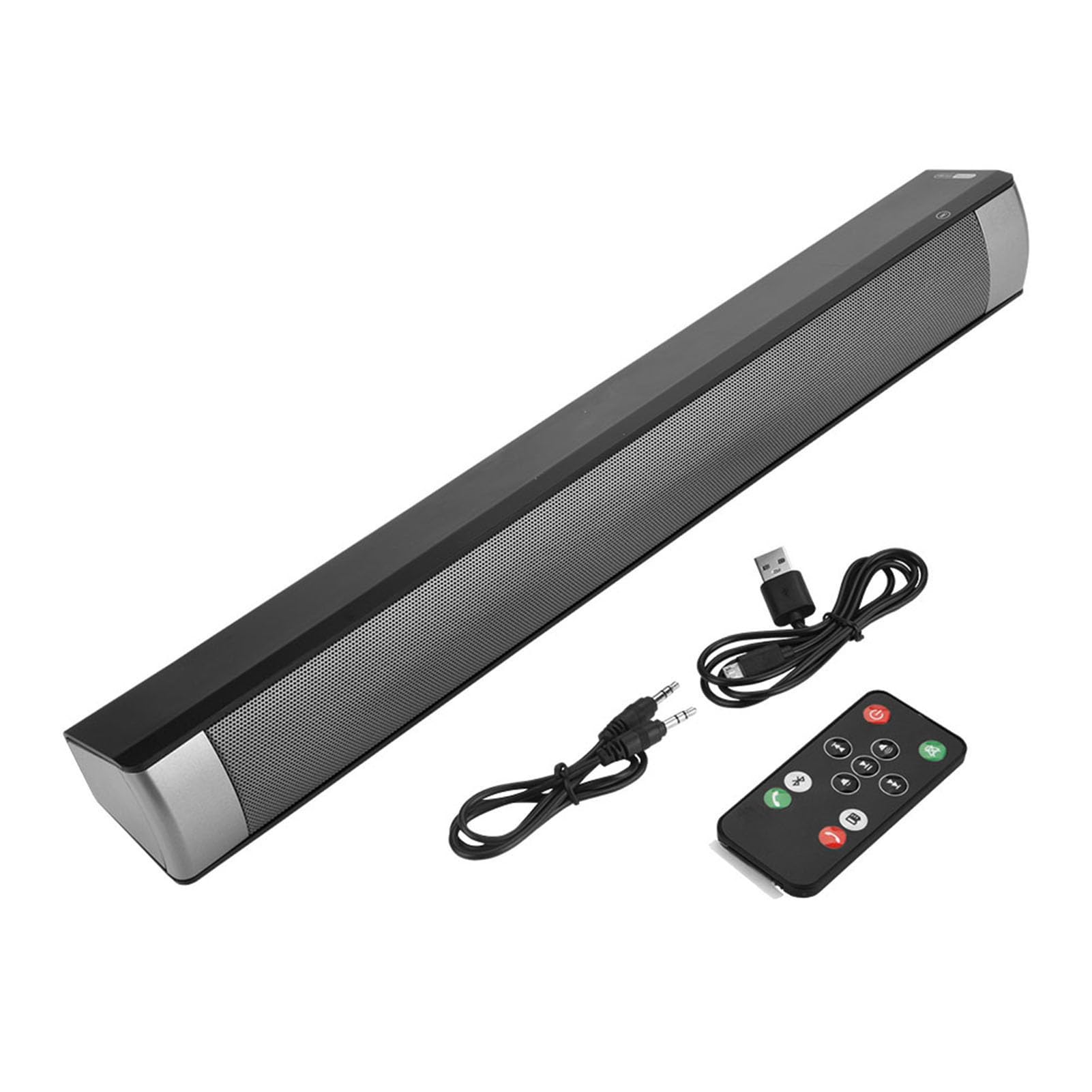 A Mini 4.2 Głośnik Bezprzewodowy,Przenośny głośnik PC Stereo Sound Bar 360 ° HiFi z Pilotem, Zestaw głośnomówiący Połączenia,Wsparcie Karty TF i Tryb AUX
