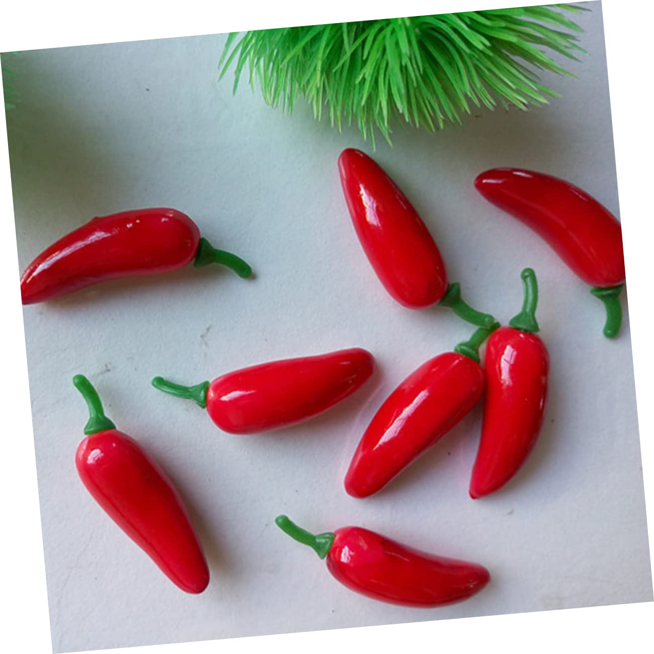 TOPBATHY 400 Pz Artificiale Peperoncino Artificiale Giocattoli Vegetali Spuma Di Peperoncino Vegetale Artificiale Banchetto Di Verdure Calde Mini Peperoni Mini Giocattolo Rosso Schiuma