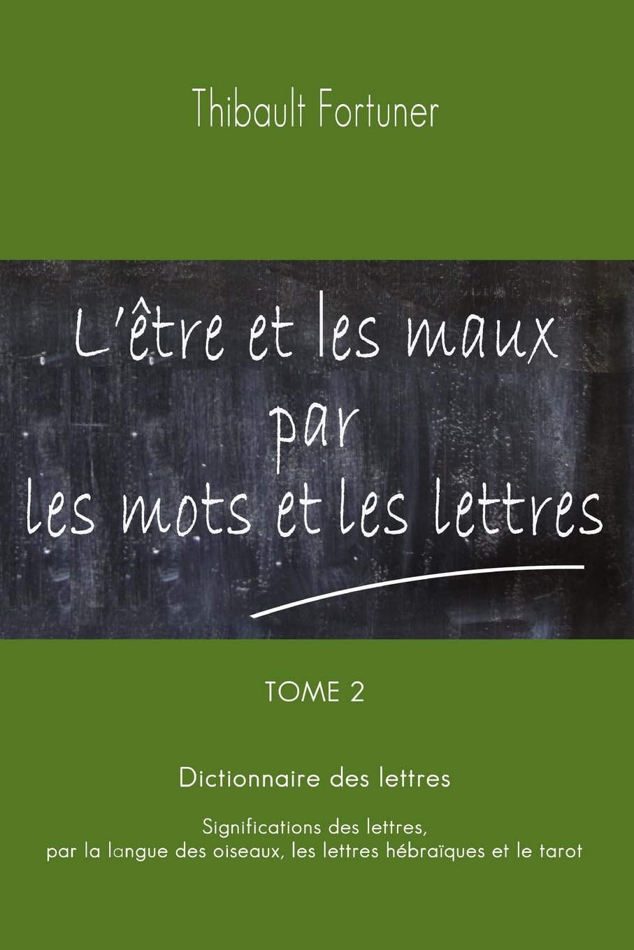 L'être et les maux par les mots et les lettres: Dictionnaire des lettres : Significations des lettres par la langue des oiseaux, les lettres hébraïques et le tarot