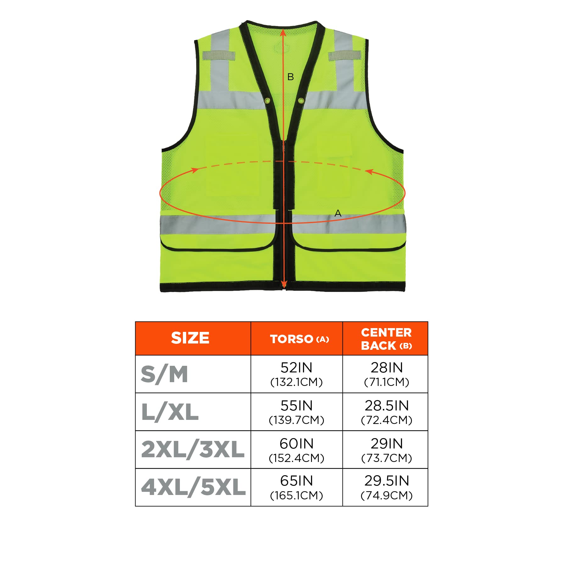 Ergodyne GloWear 8253HDZ Chaleco de malla resistente tipo R clase 2