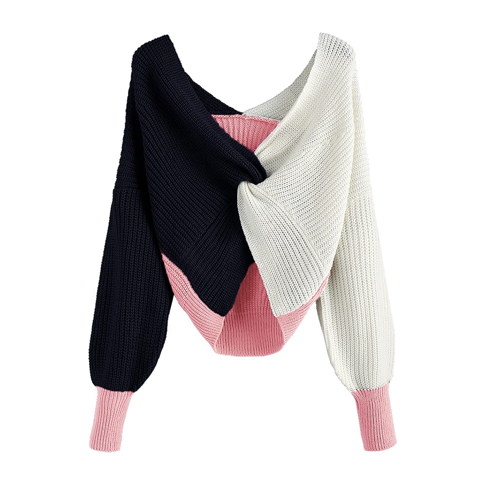 Motorsportdanmark Dk Cold Shoulder Criss Cross Tunic Sweater - Main Image