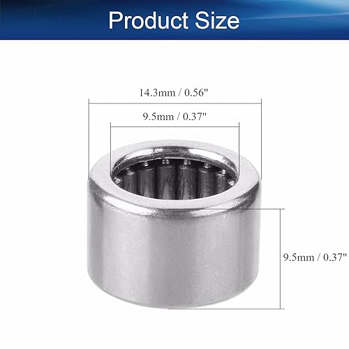 Miniatura 72 de Bettomshin 2 rodamientos de agujas B2420, diámetro de 1-1/2 pulgadas, diámetro exterior de 1-7/8 pulgadas, diámetro exterior de 1-1/4 pulgadas