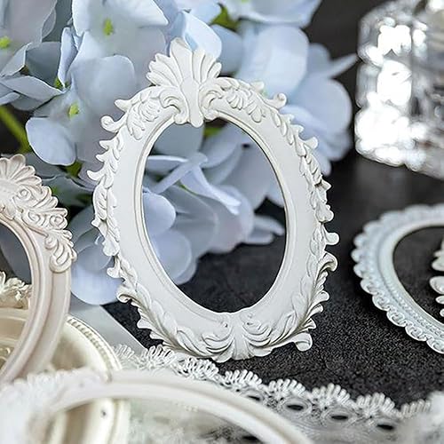 Miniatura 9 de 40Sheet Lace Frames Scrapbook Paper, Vintage Hollow Embossed Photo Materials for DIY Junk Journal Crafts, Journaling Scrapbooking Supplies, Window