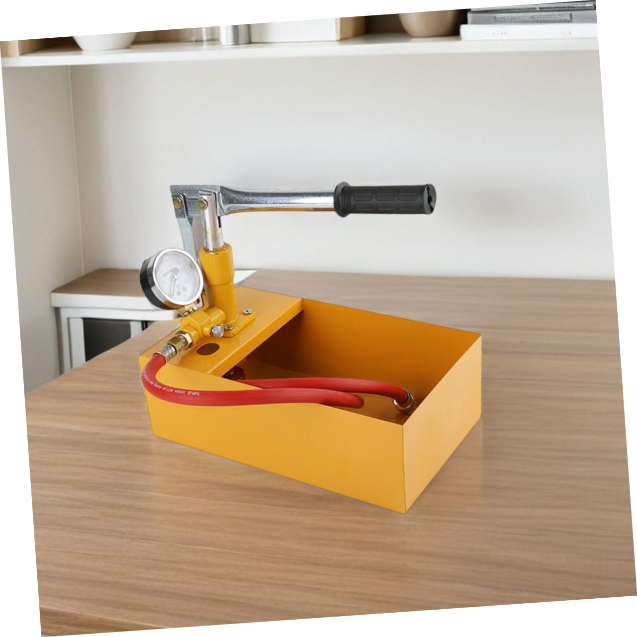 Zerodeko Bomba de Prueba de Presión Manual para Tuberías y Válvulas, Aleación de Aluminio, Control Estable de Presión, Portátil Manómetro, Peso 40 Kg Color Aleatorio