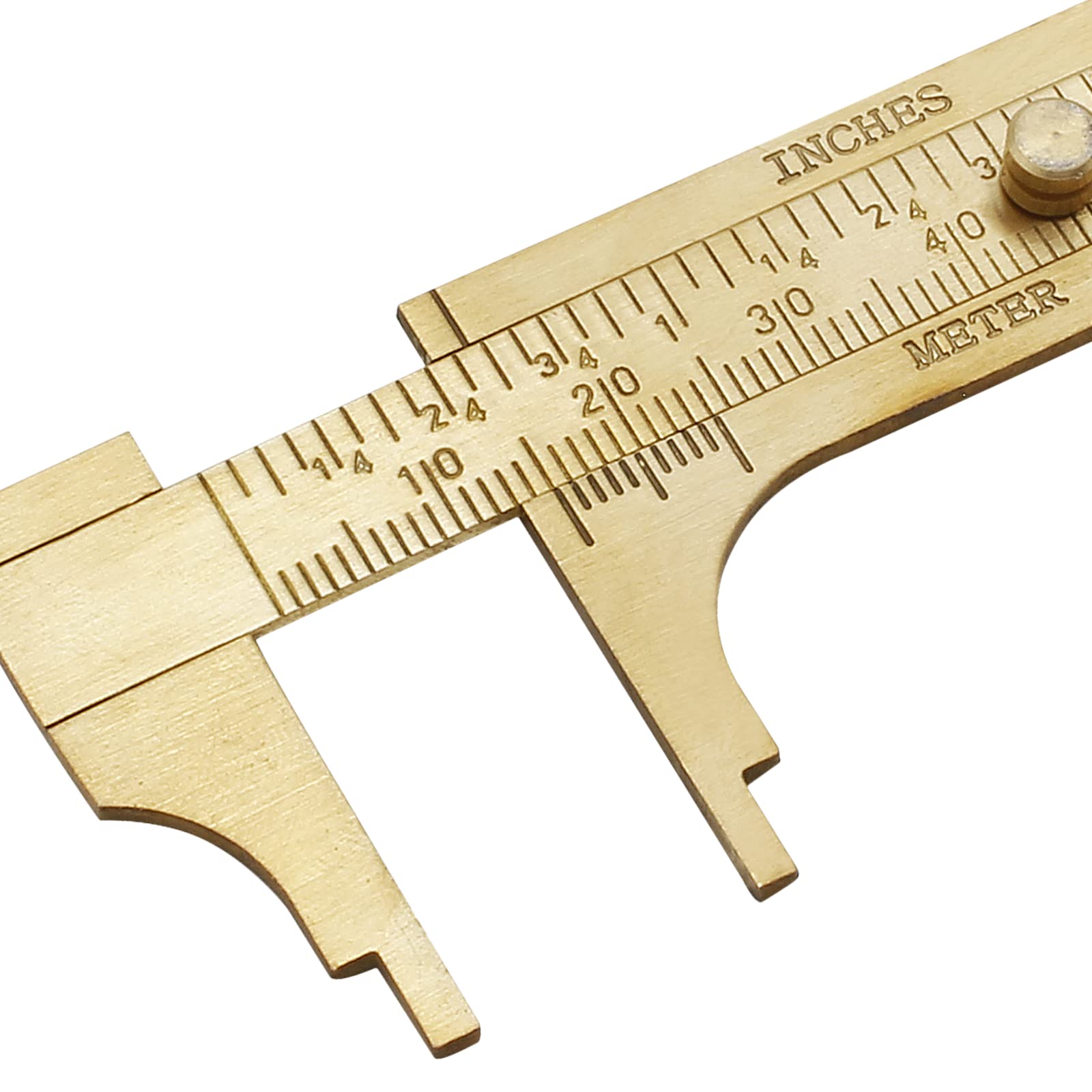 Snapklik.com : Kyuionty Brass Pocket Vernier Caliper Ruler, Sliding ...