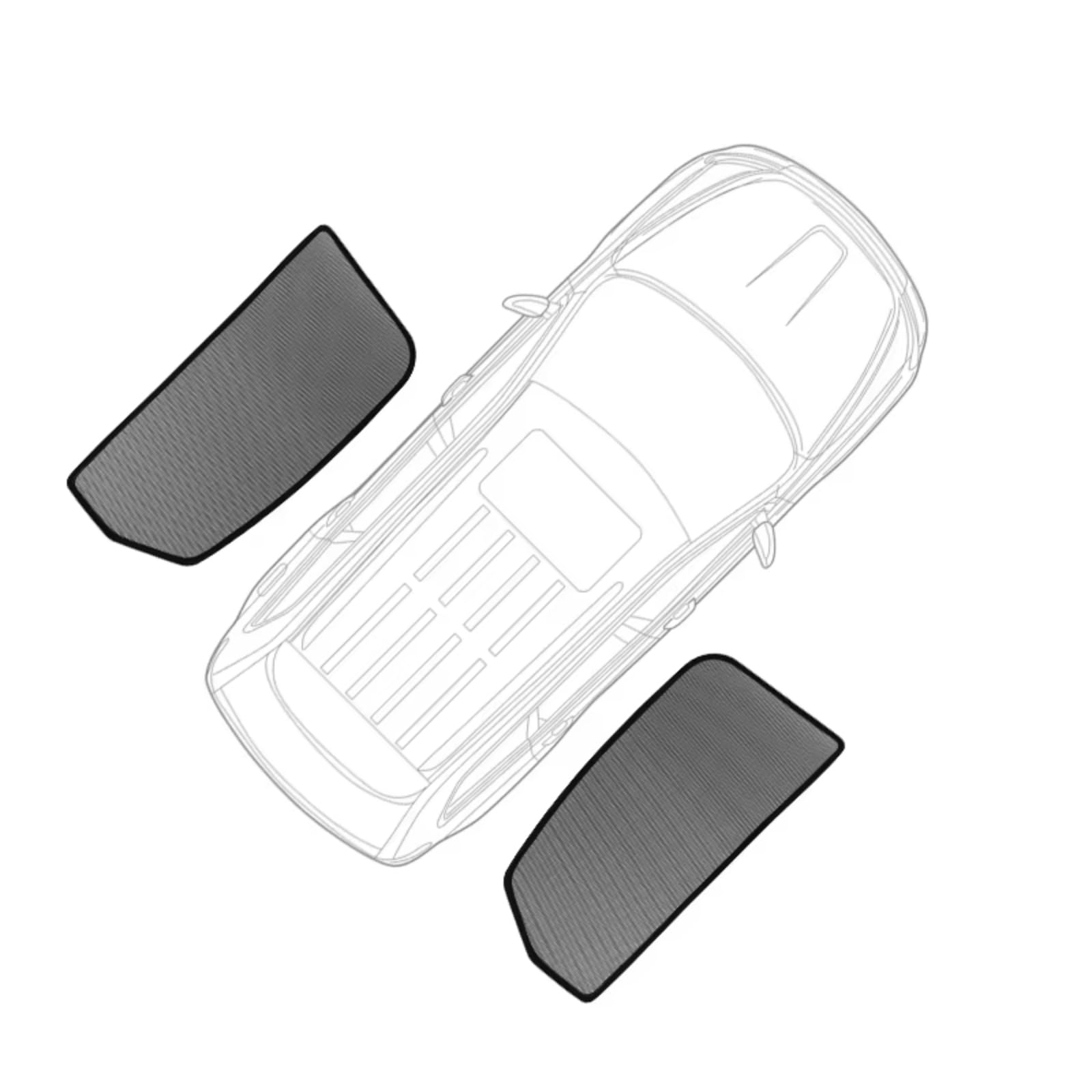 ELNas Magnetyczna osłona przeciwsłoneczna do samochodu Mitsubishi Triton 2023 2024 2025, siatka na przednią szybę pojazdu, tylna strona okno, osłona przeciwsłoneczna, ochrona przed promieniowaniem UV