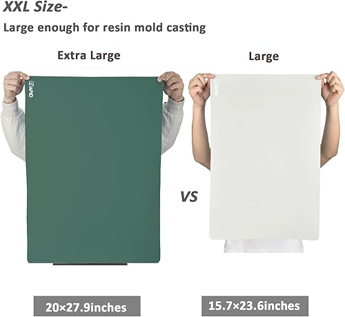 Miniatura 2 de Sapid Hoja de silicona extra grande para manualidades, alfombrillas de silicona gruesa para joyería, alfombrilla de silicona antideslizante para