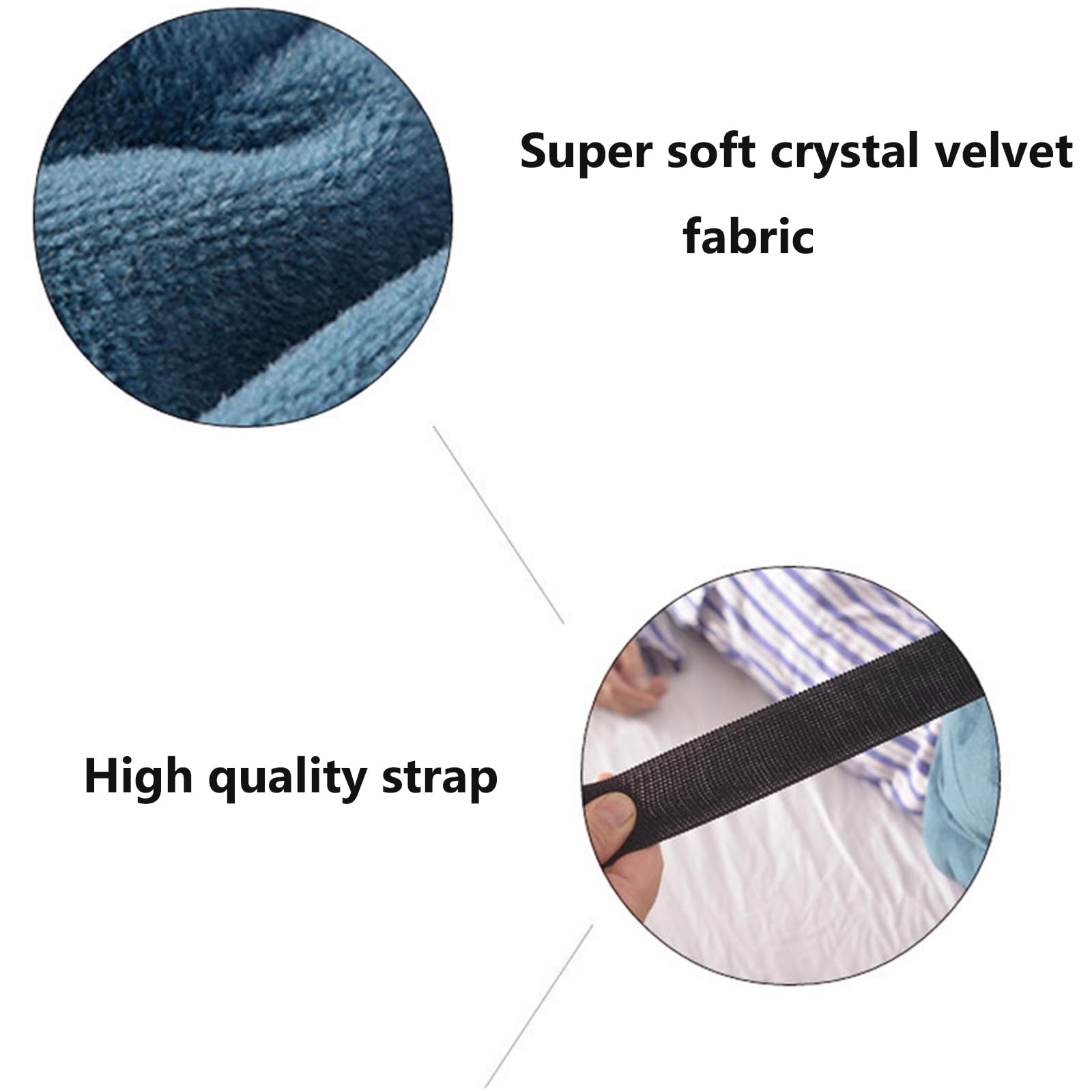 Cojín Protector De Talón Multifuncional, Almohada De Soporte Para Pies Para Úlceras Por Presión, Úlceras, Lesiones, Terciopelo De Cristal Súper Suave Tela, Correas Ajustables Duraderas