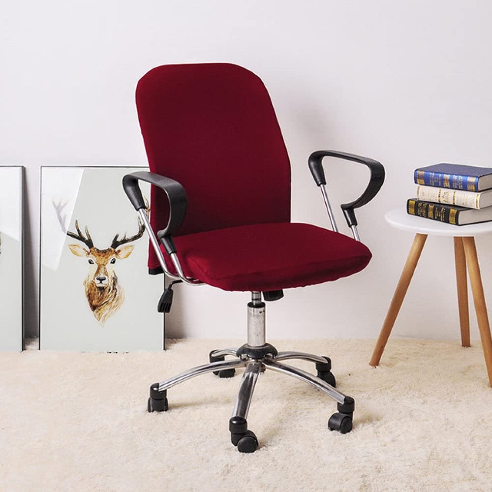 Housse de chaise de bureau spandex pour rénover un siège usé pack de 2 taille universelle