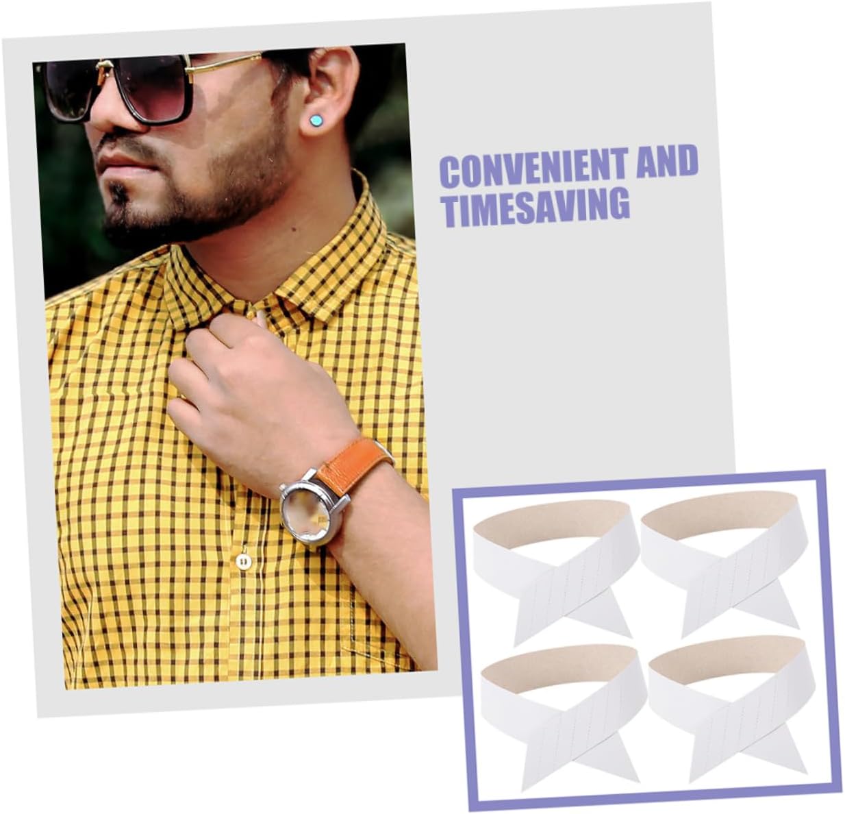 200pcs Dress Shirt Collar Stays Paper Collar Inserts for Men Women Stiffener