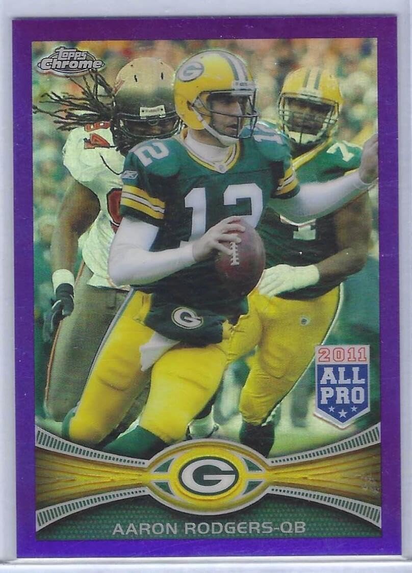 Aaron Rodgers 2012 Topps Chrome 2011 All Pro Refractor #d 090/499 - Football Cards
