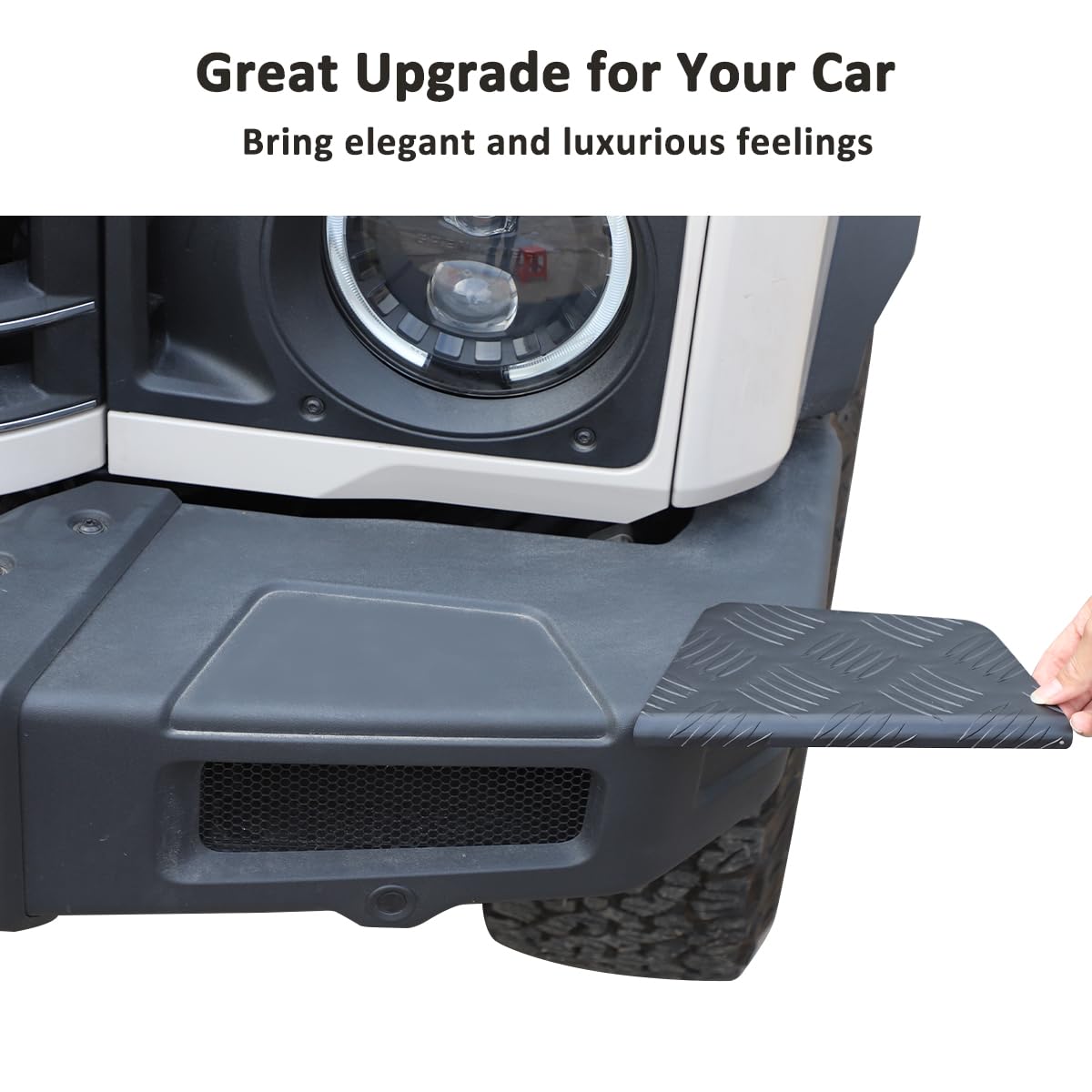 Protección de esquina de coche, inserto de cojín de protección de parachoques delantero compatible con Ineos Grenadier 2020-2024, accesorios de protección anticolisión para ala delantera de carrocería