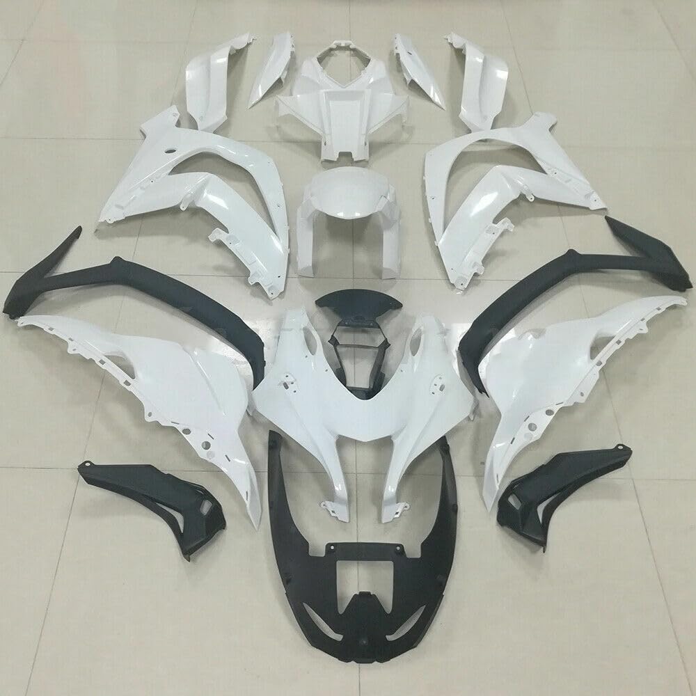 Unpainted White Fairings fit for Kawasaki Ninja ZX10R 2016 2017 2018 2019 2020 Bodywork Injection Panels Covers Fairing Cowlings