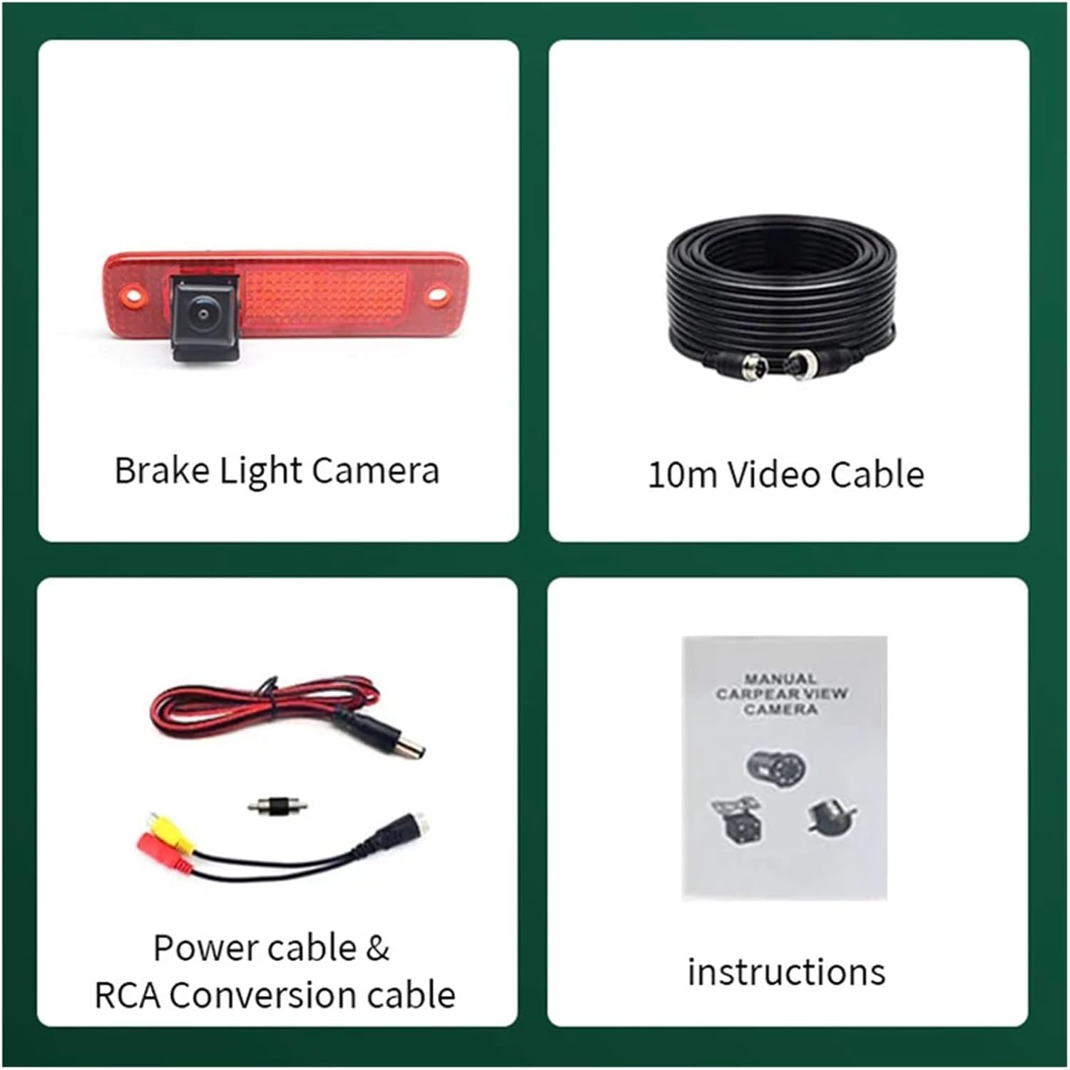 AHD Car Brake Light Rear View Reversing Camera Compatible with Transit MK7 2006-2013 Waterproof Night Vision Backup Camera