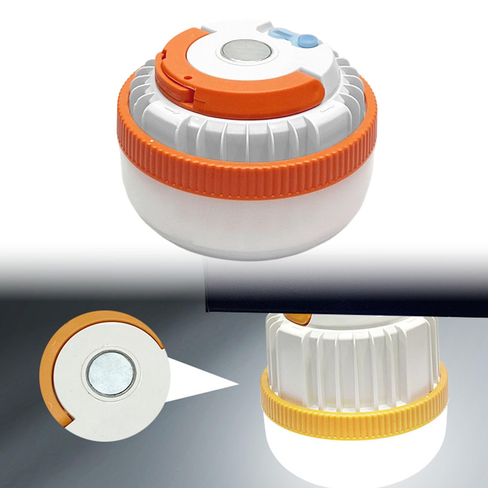 LED retrattile Lampada di emergenza IP65 Impermeabile Ricaricabile per Outdoor Campeggio Tenda Inverno 3 Modalità di Illuminazione