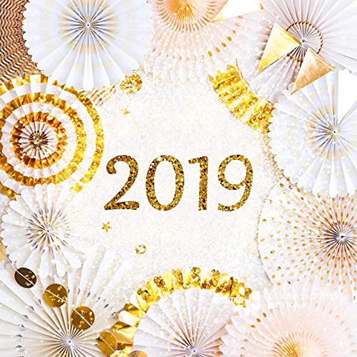 Golf 8Pcs Gold Paper Fans Flower Hanging Banner For Birthday Wedding Engagement Bridal Shower Baby Shower Bachelorette Holiday Celebration Party Decorations #TOP4