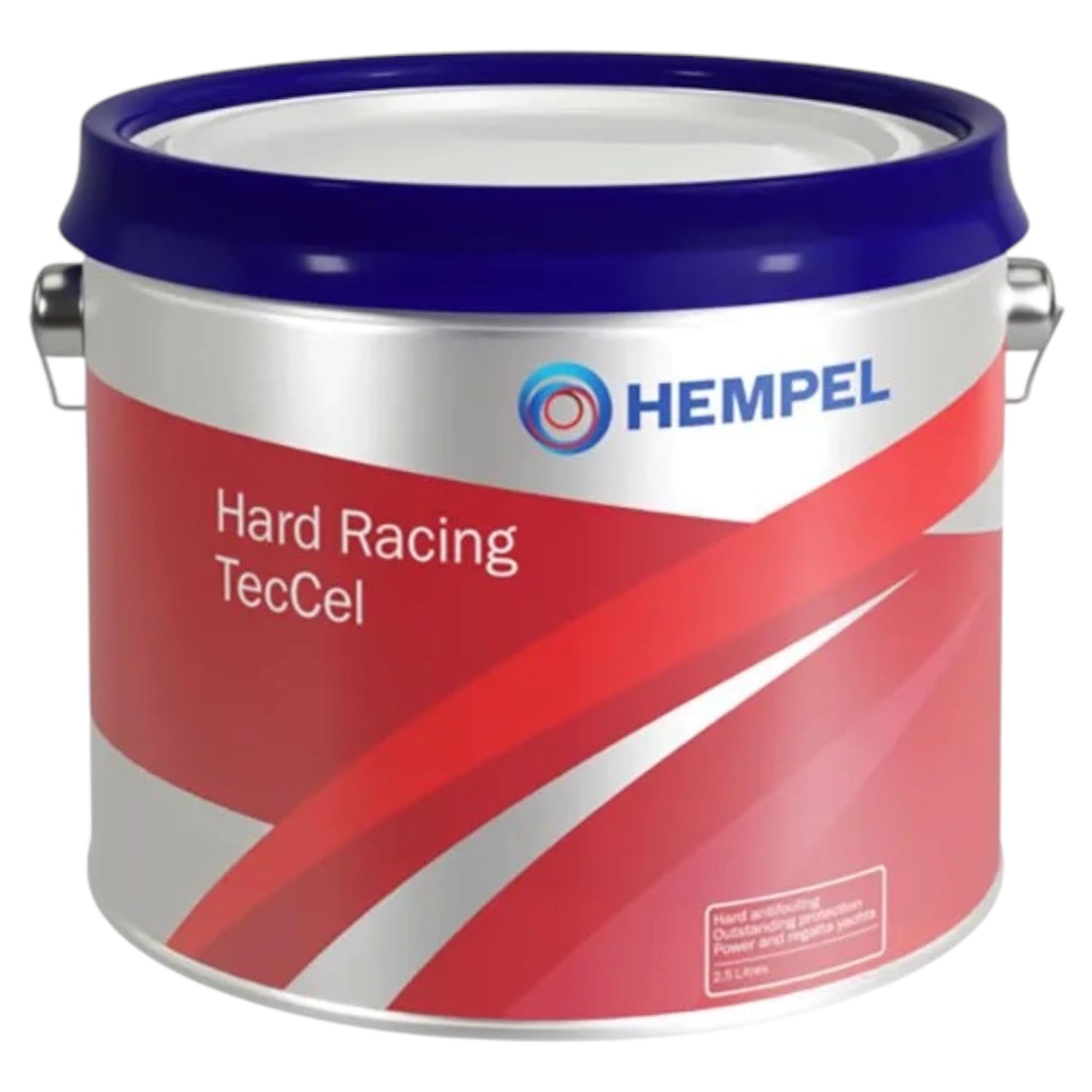 Generico Hard Racing TecCel Antivegetativa 2,5 Lt – Vernice Nautica a Matrice Dura per Barca, Alta Velocità, Protezione Scafo, Ideale per Acque Marine (RED)