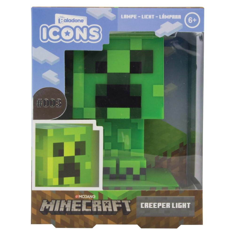 Minecraft Creeper Lamp Light Paladone ICONS - Minecraft Creeper Night Light Lamp [Parallel Import]