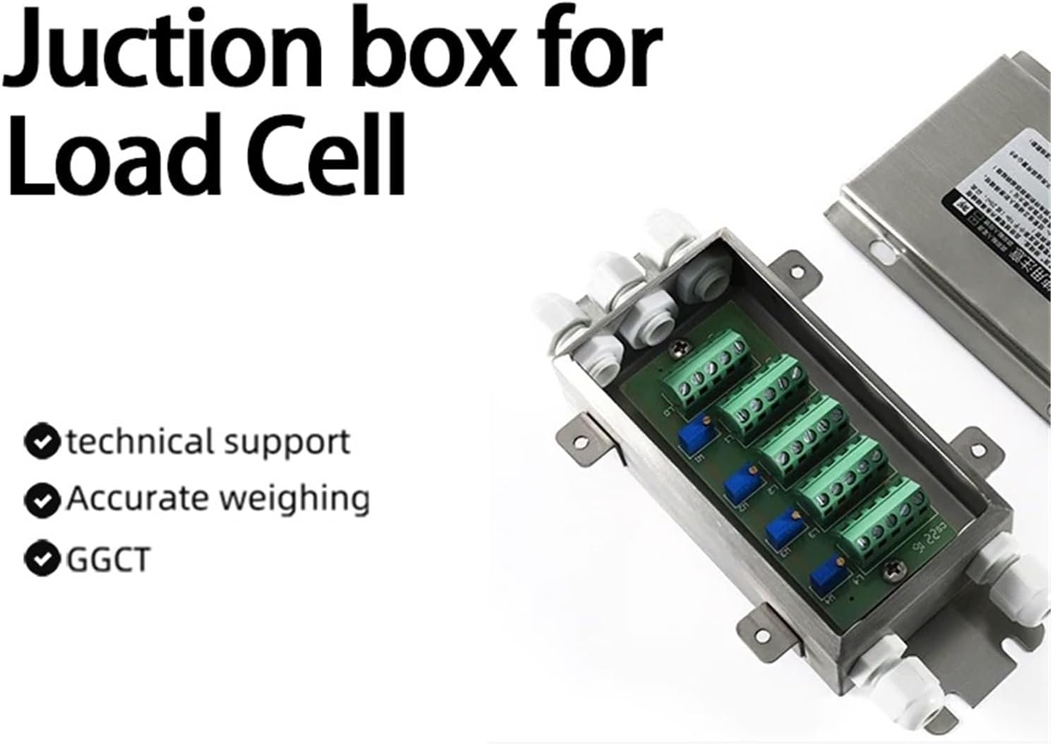 Load Cell 4-in-one-Out High Precision Junction Box Weight Module for Versatile Weighing Sensor Transmitter Display Stainless