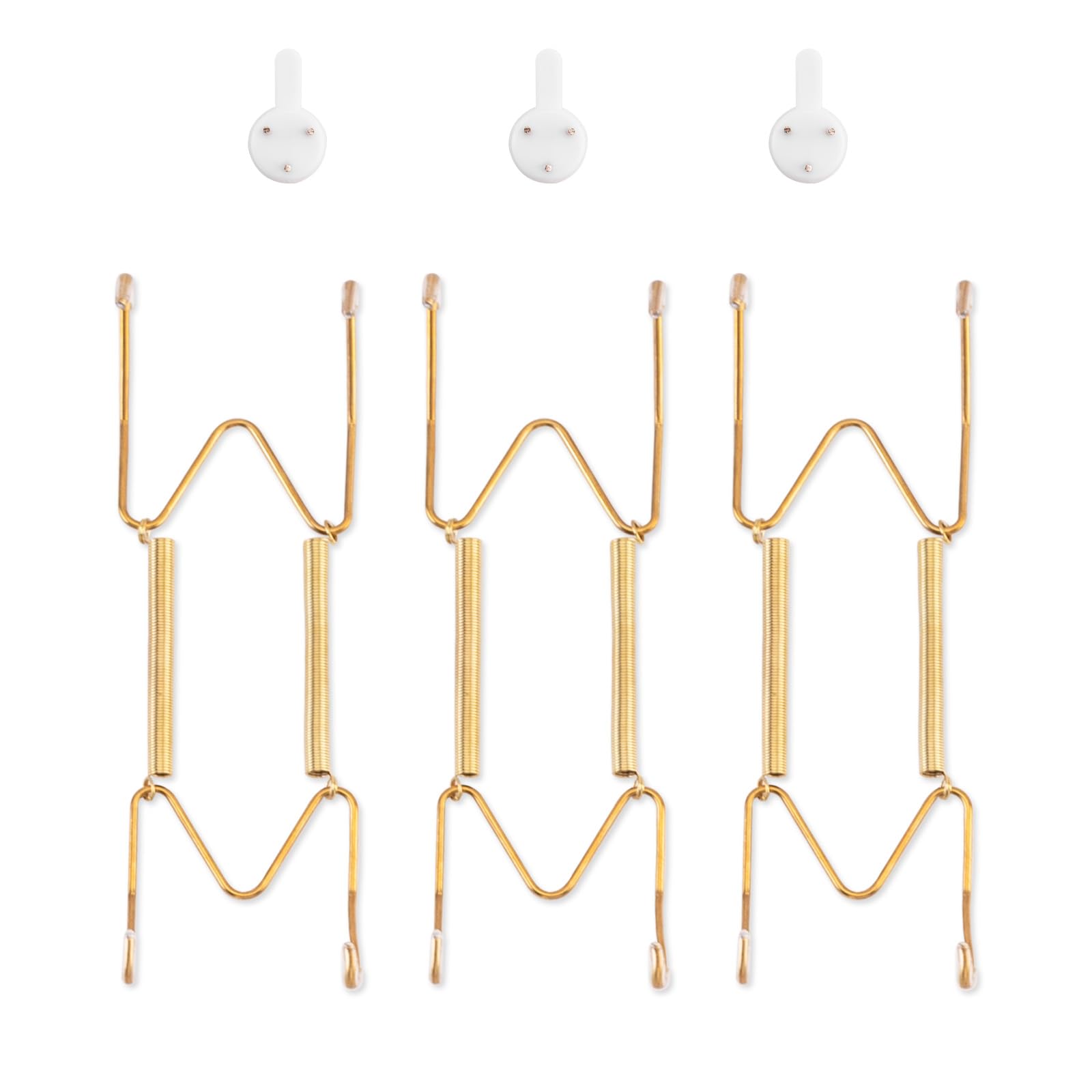 bilillo 3 pack plate hangers for the wall suitable for 6-8 inch art plate stainless steel invisible heavy duty wire plate holder with wall hooks plate hangers for displaying plates platter dish